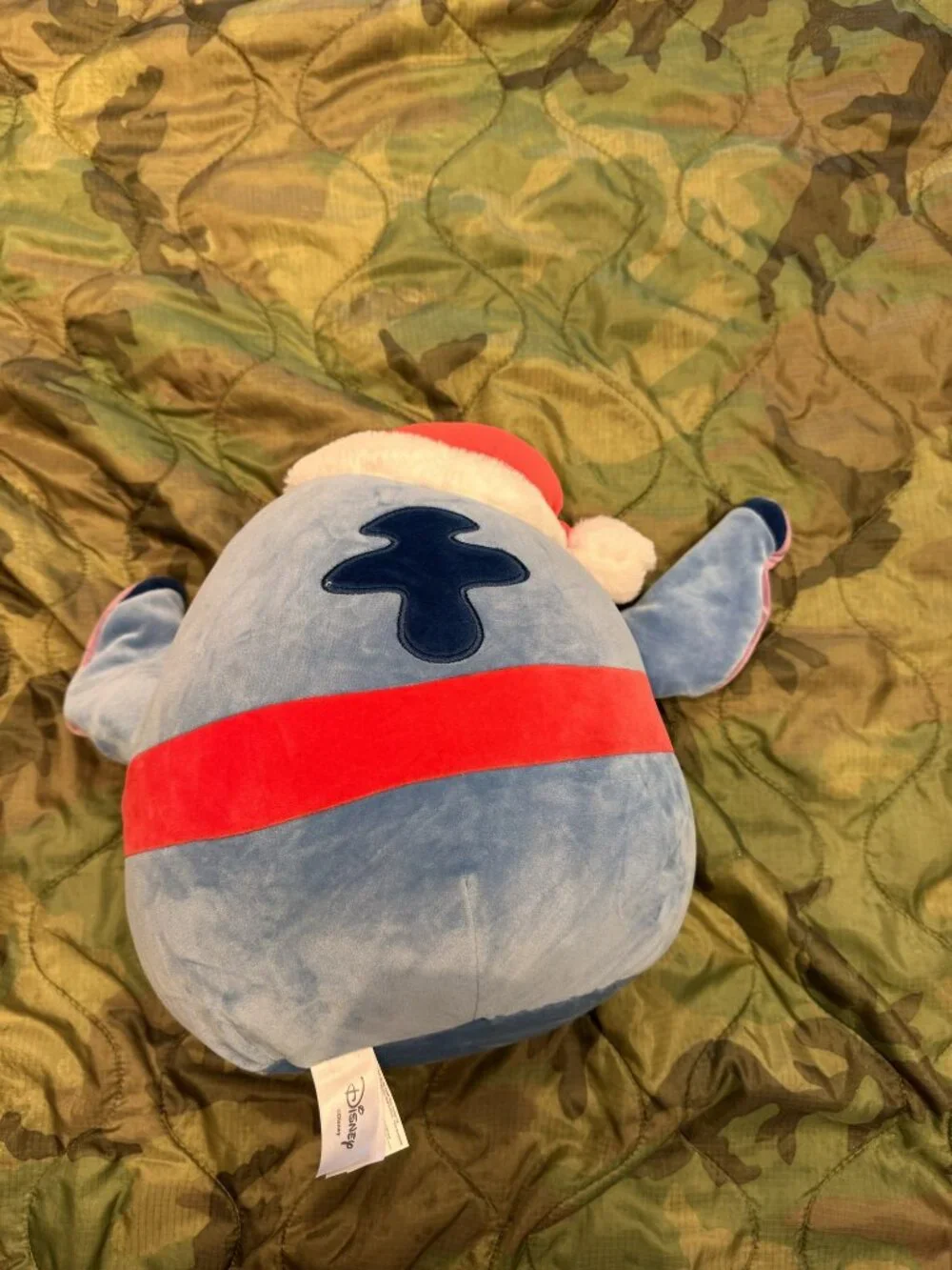 Stitch Holiday Squishmallow Plush - Santa Hat & Scarf